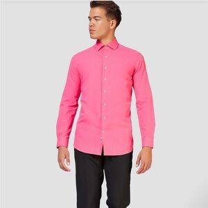 Opposuits Men's Pink Dress Shirt size 2XL